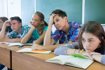 teens in classroom