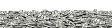 Panorama Stacks Dollars / 3D Illustration Of Panoramic Stacks Of Hundred Dollar Bills