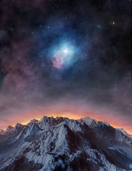 Wall Mural - distant exoplanet