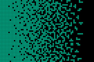 Tetris game Pixel abstract mosaic background