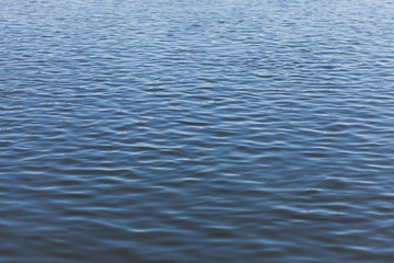 Water surface of river with ripples, abstract background