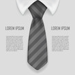Realistic shirt and tie business bacground 3d design vector illustration