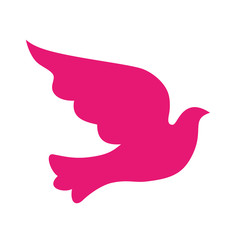 Poster - dove bird silhouette icon