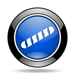 Poster - baguette blue glossy icon