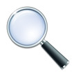 © tassel78 - Magnifying glass isolated on white background.