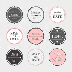 Sticker - Vintage wedding sticker collection