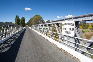 Canvas Print - Dalgety Bridge over Snowy River