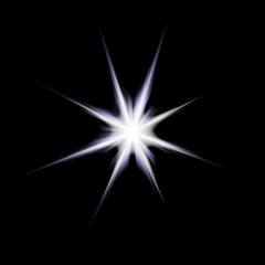 Wall Mural - great cosmic explosion in the space of eight light beams.