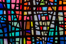Image Of A Multicolored Stained Glass Window