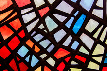 Image Of A Multicolored Stained Glass Window