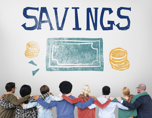 Canvas Print - Savings Money Finance Economics Currency Concept