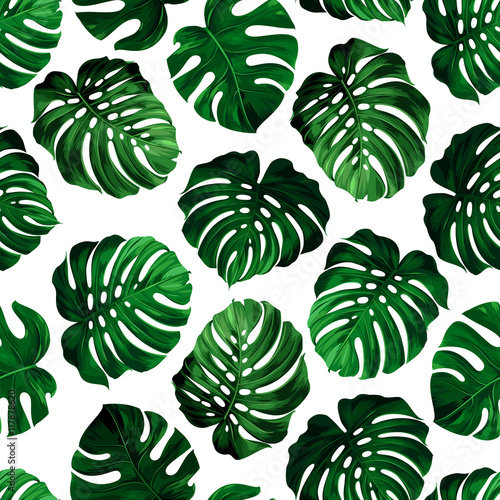 Obraz w ramie leaves monstera