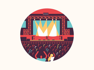 Concert design flat