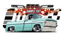 Vector Cartoon Lowrider. Available EPS-10 Separated By Groups And Layers With Transparency Effects For One-click Repaint