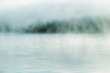 Heavy Fog In The Early Morning On A Mountain Lake
Early Morning On Yazevoe Lake In Altai Mountains, Kazakhstan 
