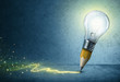 Pencil-Bulb Drawing Light - Creative Idea Concept
