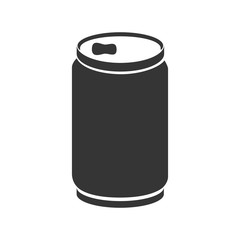 Sticker - can soda drink icon vector graphic