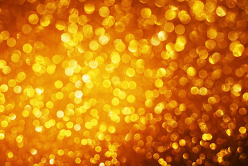 dark gold small bokeh abstract background