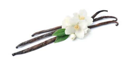 Poster - Vanilla sticks with flowers