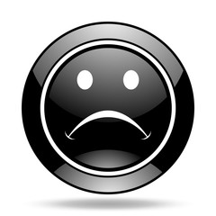 Poster - cry black glossy icon