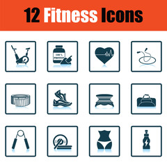 Sticker - Fitness icon set