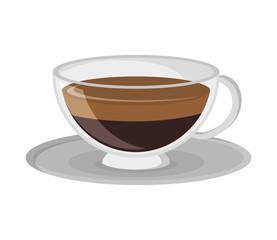 Poster - flat design coffee cup icon vector illustration