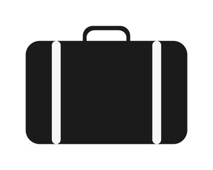 Poster - flat design single suitcase icon vector illustration