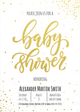 Baby Shower Invitation Card Template.