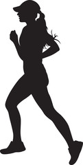 Runner silhouette vector