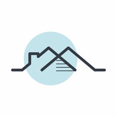 property real estate logo icon vector