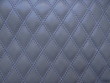 © Valentina A - текстура синей кожи с прошитыми на ней рисунками в виде ромбов