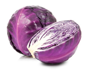 Wall Mural - red cabbage isolated