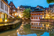 Quaint timbered houses of Petite France in Strasbourg, France. 