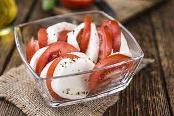 Canvas Print - Tomatoes with Mozzarella