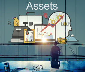 Sticker - Assets Accounting Money Financial Concept
