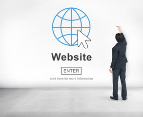 Wall Mural - web website www browser internet networking concept