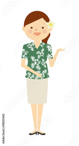 アロハシャツ 女性 働く人々 イラスト Stock Illustration Adobe Stock アロハシャツ 女性 働く人々 イラスト Stock Illustration Adobe Stock