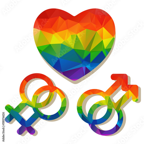 Gay Symbol And Heart Buy This Stock Vector And Explore Similar