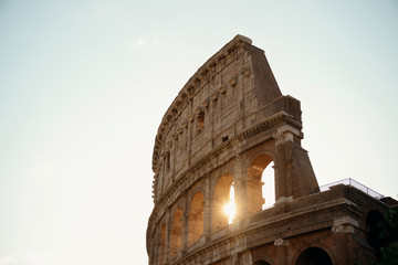 Canvas Print - Colosseum Rome sunrise