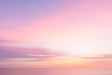 blurred sunset sky and ocean nature background