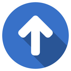 Aufkleber - Blue flat design round web arrow vector icon