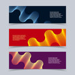 Abstract banners set. Eps10 vector illustration.