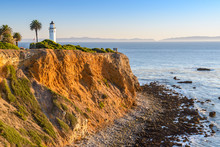 Point Vicente Lighthouse In Los Angeles, California, USA.
