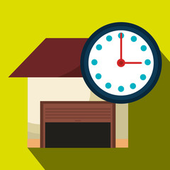 Poster - garage security safe icon vector illustration graphic