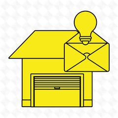 Poster - garage security safe icon vector illustration graphic