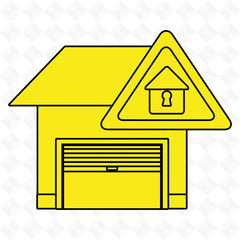 Poster - garage security safe icon vector illustration graphic