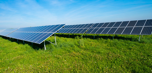 Wall Mural - Solar panel field