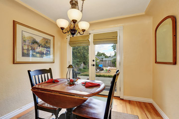 Wall Mural - Small dining room in old American house