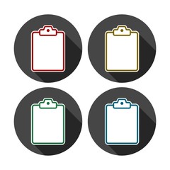 Canvas Print - Checklist sign icon, Control list symbol