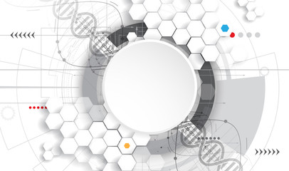 Wall Mural - DNA Abstract science and element collection. Futuristic technology for business